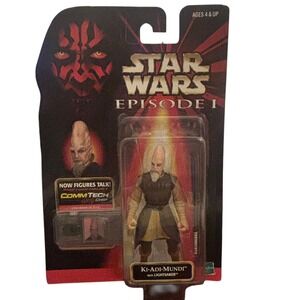 Star Wars Episode I Ki-Adi-Mundi with‎ Lightsaber Action Figure Hasbro 1998 New
